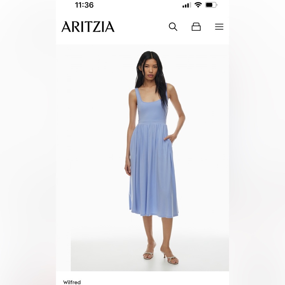 Wilfred Light Blue Maxi Dress - Picture 3 of 8
